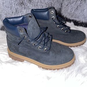 Timberland Navy Premium 6-Inch Waterproof Boots